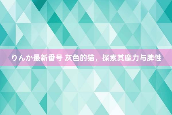 りんか最新番号 灰色的猫，探索其魔力与脾性