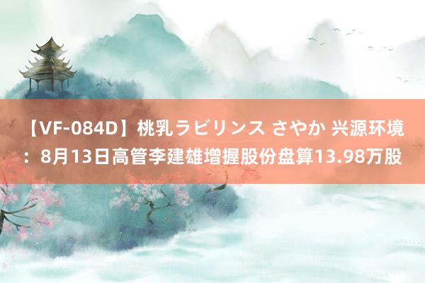 【VF-084D】桃乳ラビリンス さやか 兴源环境：8月13日高管李建雄增握股份盘算13.98万股