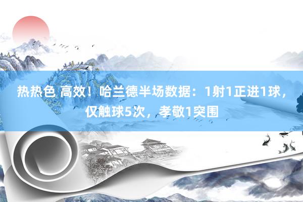 热热色 高效！哈兰德半场数据：1射1正进1球，仅触球5次，孝敬1突围