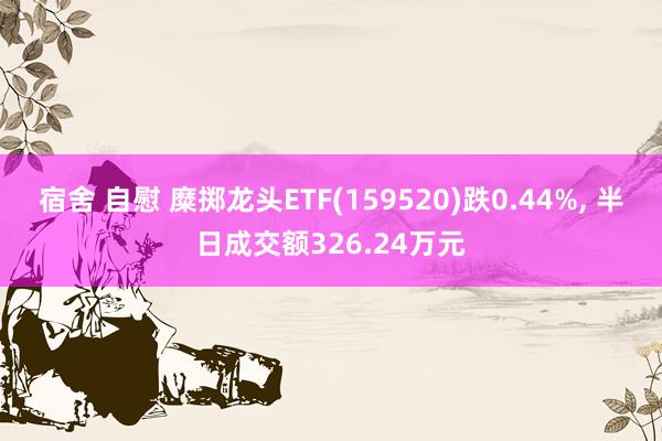 宿舍 自慰 糜掷龙头ETF(159520)跌0.44%， 半日成交额326.24万元