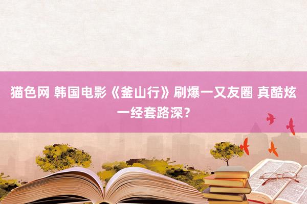 猫色网 韩国电影《釜山行》刷爆一又友圈 真酷炫一经套路深？